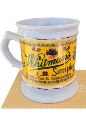 Vintage Whitman's Sampler Porcelain Mug Collector's Edition